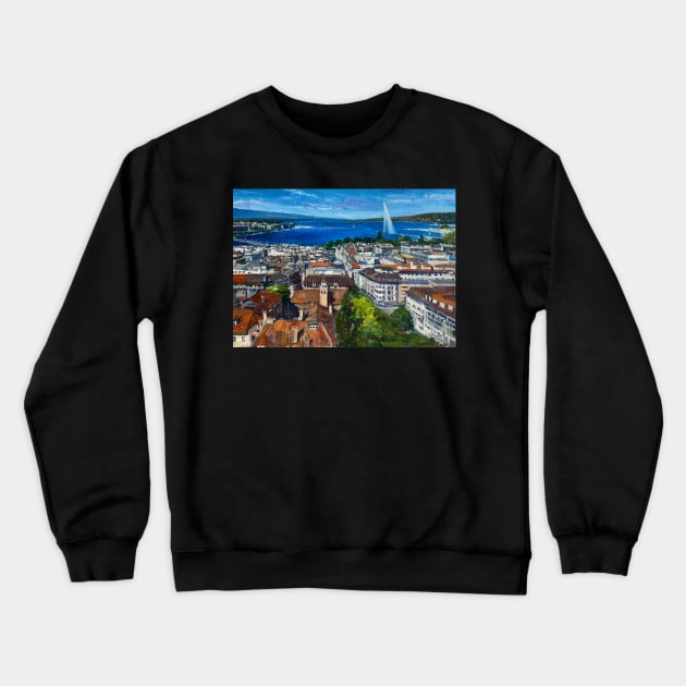 Rooftop Geneva | Crewneck Sweatshirt by Art Shop Geneva